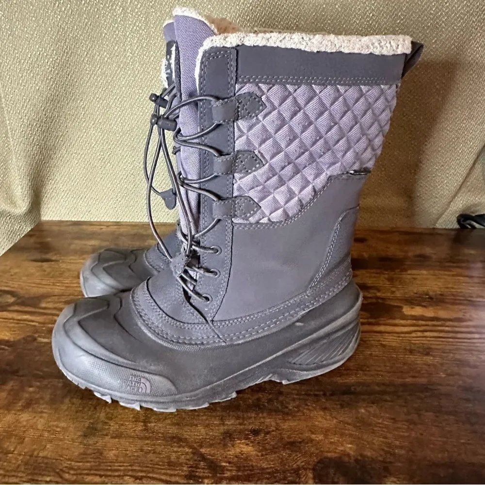 The North Face Womens Never Stop Exploring Winter Snow Boots Gray Purple Size 5